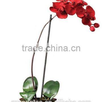 Silk Flowers Garden Decor Home Artificial High Quality Plant Butterfly Orchid photo-3