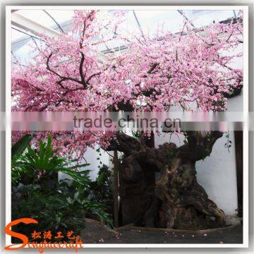 Realistic silk artificial cherry blossom big trees artificial trees cherry blossoms for wedding decoration