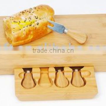 Cheese knives With Bamboo Case #10817