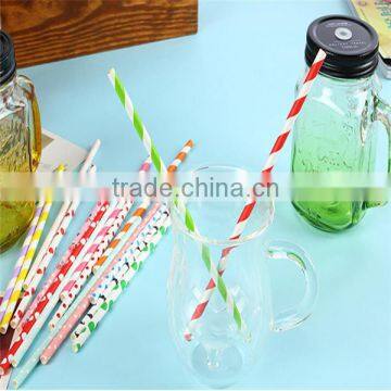 Different colors disposable star paper straw