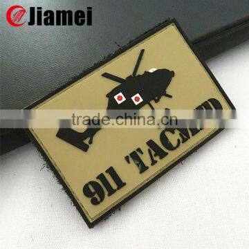 OEM soft rubber military patch maker cheap made custom pvc patch