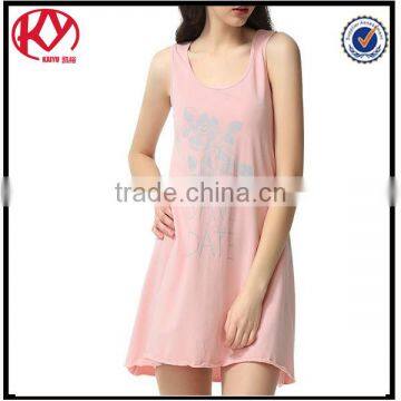 Wholesale custom cotton women's fashion sleep wear clothing