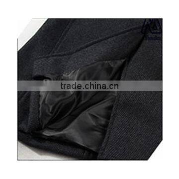 Newest Style Men's Woollen Coat Wool Polyester Fabric photo-5