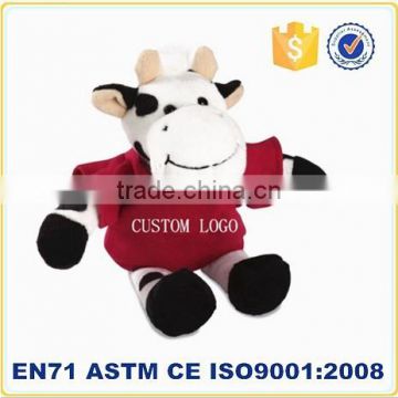 Soft small promotional items china stuffed cow toys promotion item