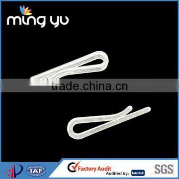 R shaped plastic shirt clip for garment accessory