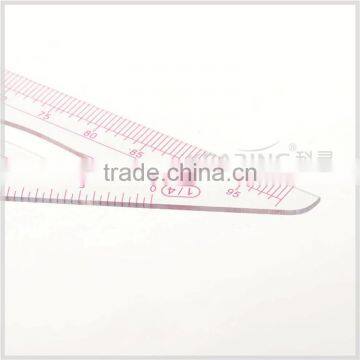Kearing Brand Scale Ruler,1/4&1/5 Scale, Multi-function Plastic Straight Scale Ruler #8545 photo-3