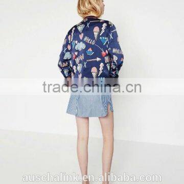 Best Selling Custom Cheap Girls Baseball Jacket Wholesale 2016 photo-5