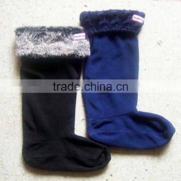 White Pure Colour Adult &kids New Polar Fleece Rain Boot Leg Warmer Factory photo-6