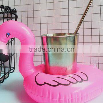Inflatable Pink Flamingo Coasters Cup Drink Holder Swimming Pool Float photo-3