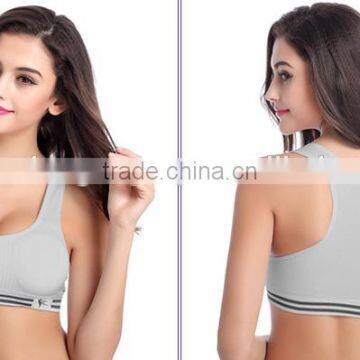 2017 New Sexy Design Customized Your Own Brand Logo Elastic Band Crop Top 90%Nylon 10%Spandex Plain Sport Strapless Bra Bralette photo-5