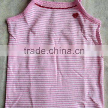 Made in China Blank Cute Pink Girls Tank Top for Summer photo-3