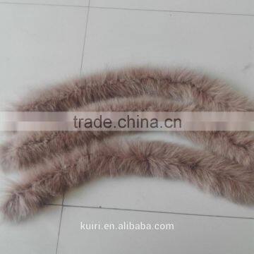 Fox Fur Collar / Trimming / Fox Fur Strip For Jacket Hood photo-3