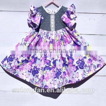 Kids Frock Designs - Easter Dress - Boutique Girl Clothing Floral Dress - Girl Dress photo-2
