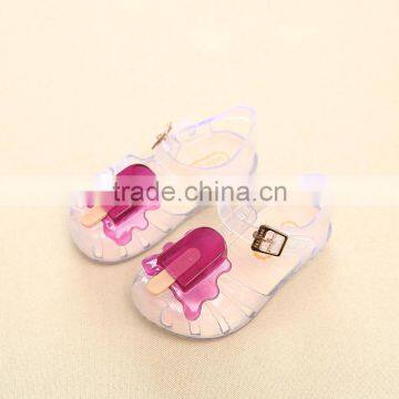 S16859A Lovely New Style Children Girls Flat Casual Jelly Sandal Shoes photo-4