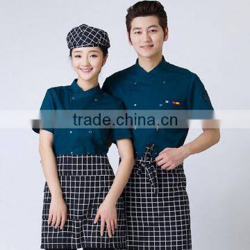 2016 Wholesale Custom Nice Restaurant Design Short Sleeve Uniforms Waitress Uniform photo-4