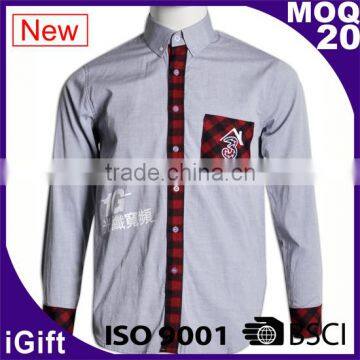 BSCI/SA8000 executive solid latest shirt designs for men casual shirt men's dress shirt