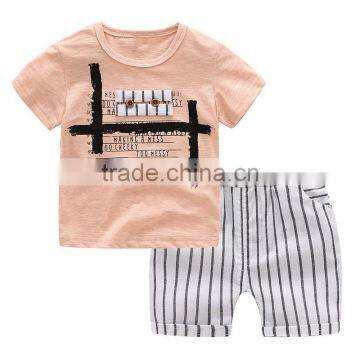 Wholesale Quality Short Sleeves Little Boy Clothes Suit Kids Clothes Clothing Set photo-2