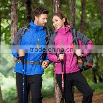 Outdoor Fleece Lining Detachable Windproof Waterproof Jackets for Men and Women photo-5