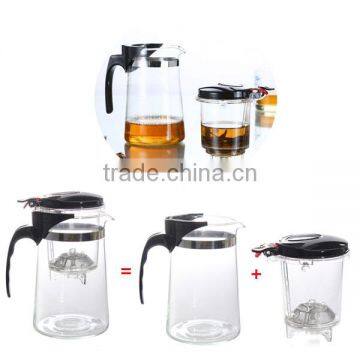 High Quality Hot Sale 750ml Heat Resistant Tea Pot Chinese Teaset Glass Teapot -10 Convenient Office Tea Set photo-4