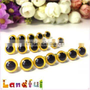 12mm Plush Bear Stuffed Craft Toys Amigurumi Yellow Doll Eyes photo-4