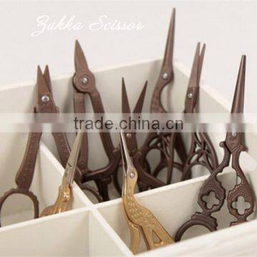 Antique Zakka Scissors Embroidery Bird Scissors Craft Thread Scissors photo-5