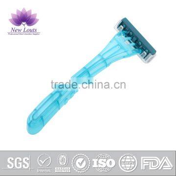 Plactics handle twin blade razor for lady