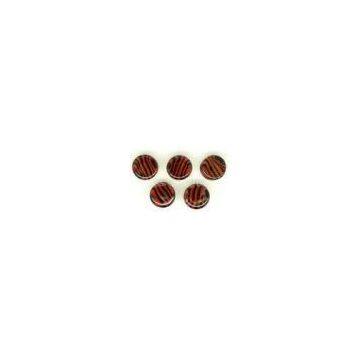 Labret Piercing Glass Body Jewelry , 14 Gauge Earring Plugs