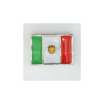 Mexico Flag Floating Charm