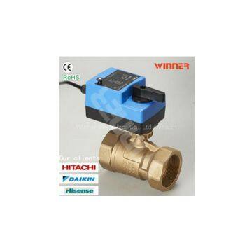 Fast Running 0~10V DC Motor Control Ball Valve for HVAC Systems