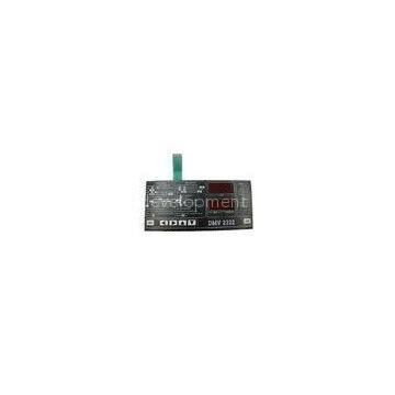 Black 3M467 / 3M468 Flat PET Membrane Switch with Ribbon Circuit
