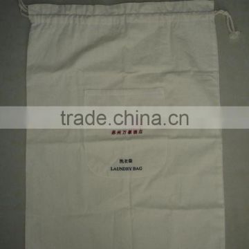 100% cotton hotel laundry bag