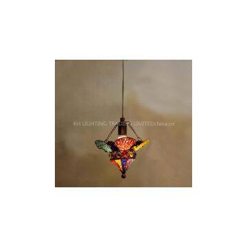 droplight 1 Light Classical Droplight Restoring Ancient Ways Antique Brass Spray Lacquer Glass Metal