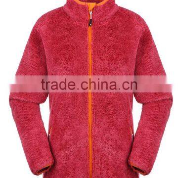 custom mens and women's Melange coral fleece winter outdoor jacket