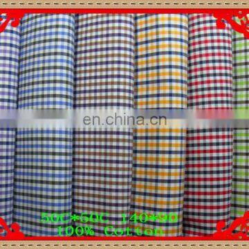 2014 shirt fabrics fashion latest new Italy design pattern 100%cotton cvc t/c check stripe y/d dyed printed