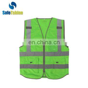 High visibility safety vest reflective 3m labour safety product