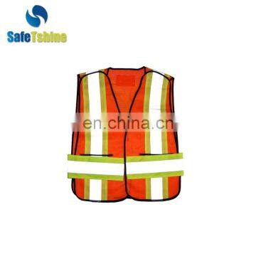 Hot selling high quality new design orange safety vest