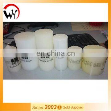 USA No Smoking No Dripping Taper Pillar Candle