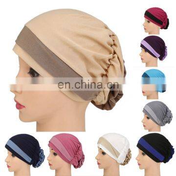 100% Polyester Adjustable Solid Colors Hair Scarf