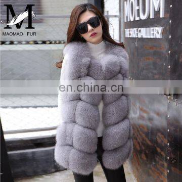 2015 New Style Ladies Fashionable Real Fur Vest / Genuine Natural Fox Fur Vest Women