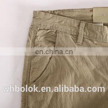 Men's Slub Cotton Pants Tapered Fit Casual Pants Mens Slim Fit Pants photo-4