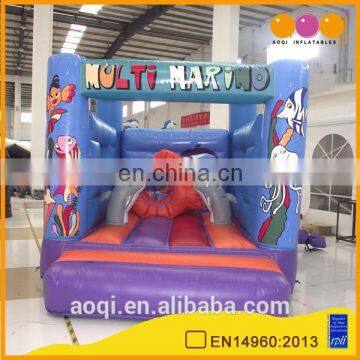 2015 new design undersea world theme small inflatable bouncer for kids