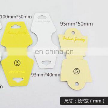 Paper two side folio necklace card