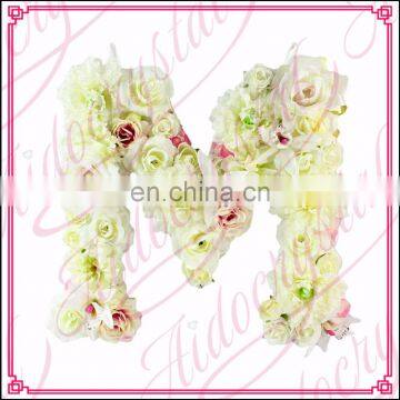 Aidocrystal customized decorative large flower alphabet letters wall decor floral letter