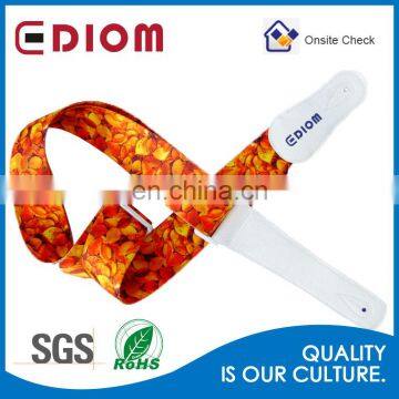 Wholesale OEM Digital Printing Acoustic Bass Real Leather Blank Guitar Strap photo-6