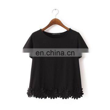 2017 Beautiful Western O- Neck For Ladies T Shirt Sun Flower t Shirt Overseas T Shirt photo-2