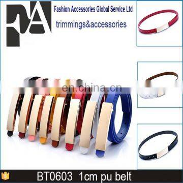 Wholesale High Quality Genuine PU Leather Gold Belts for Men photo-5