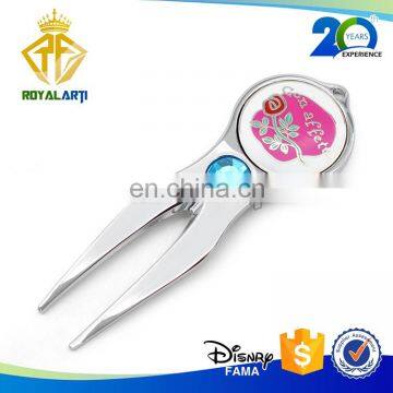 Wholesale High Quality Golf Divot Repair Tool with Crystal