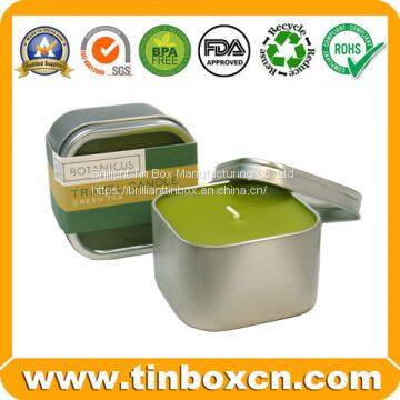 Round Metal Gift Box Candle Tin