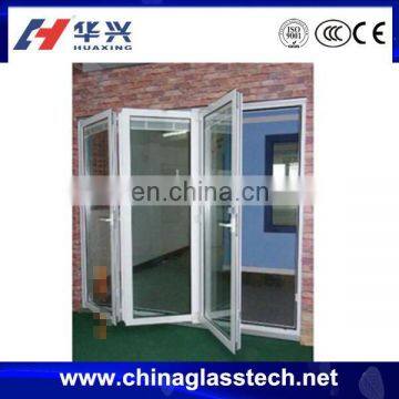 Aluminum Frame Figured Tempered frosted glass closet doors