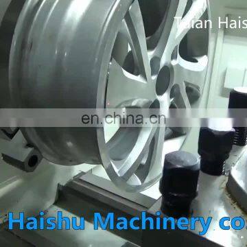 Flat bed Type china drilling Alloy wheel repair CNC Lathe CK6180